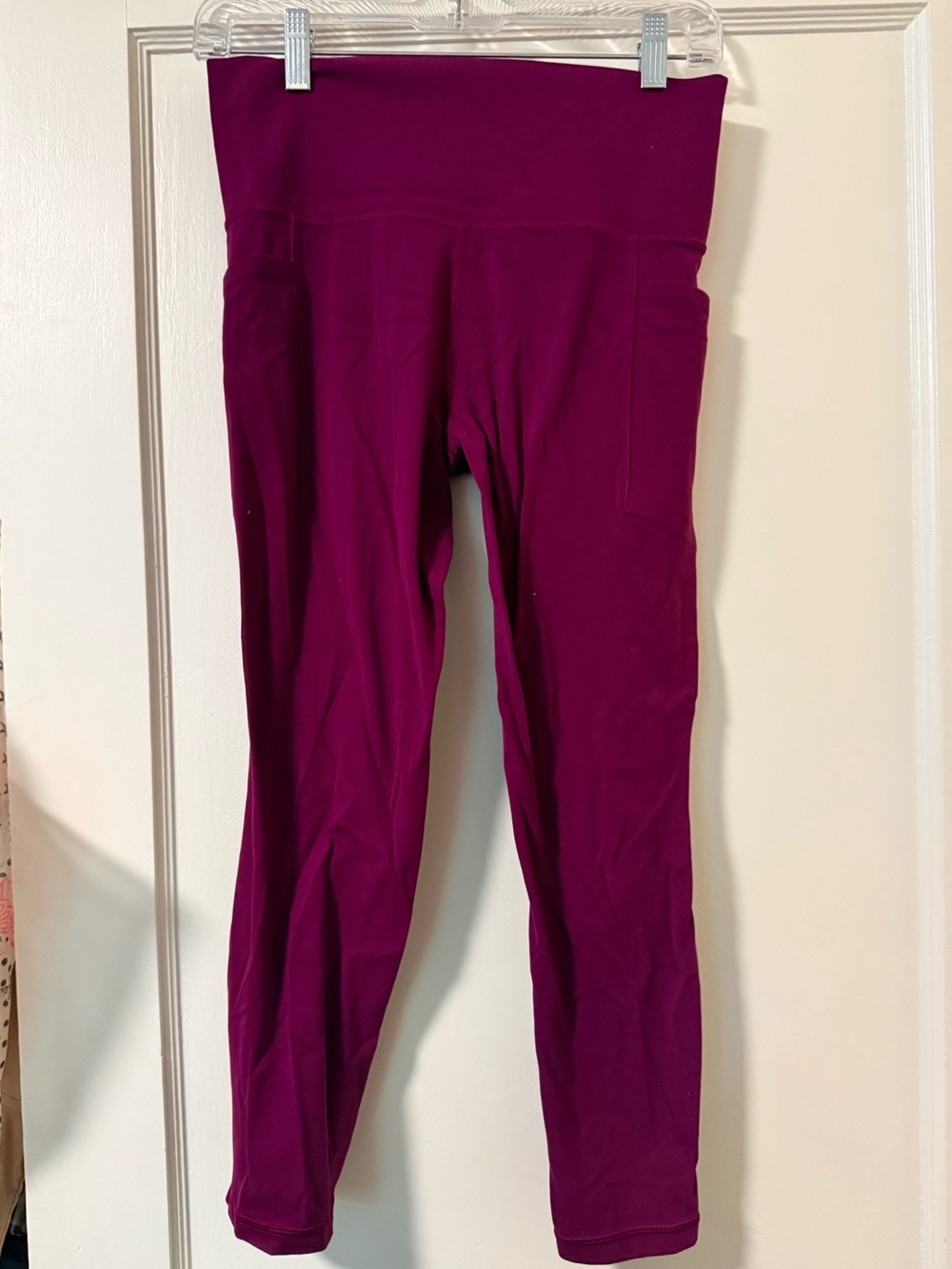 Athleta Girls' Plum Purple High-Waist Leggings